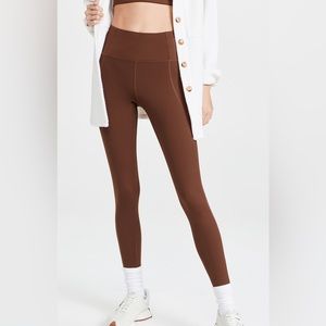 Girlfriend Collective High Rise Compressive Leggings. Size medium, color Earth